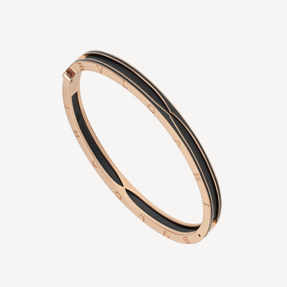 [⭐Luxery]ZERO 1 PINK GOLD WITH MATTE BLACK CERAMIC BRACELET