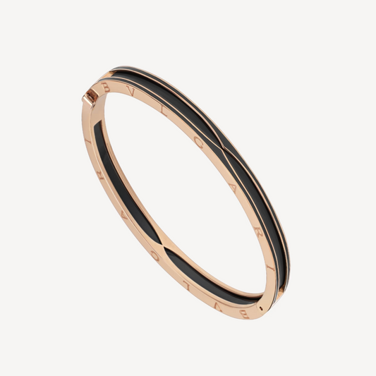 [⭐Luxery]ZERO 1 PINK GOLD WITH MATTE BLACK CERAMIC BRACELET