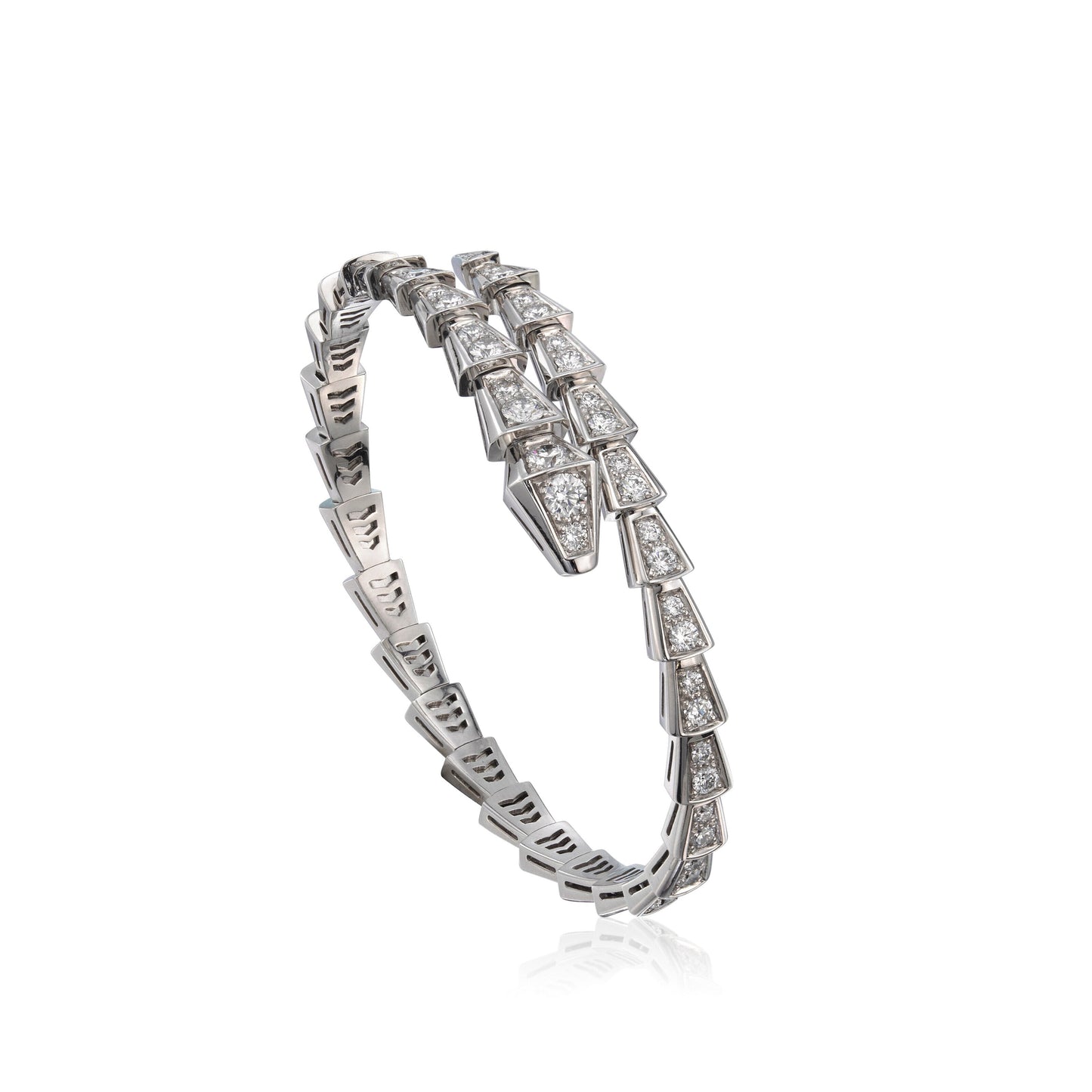 [⭐Luxery]SERPENTI BRACELET 6MM SILVER DIAMOND