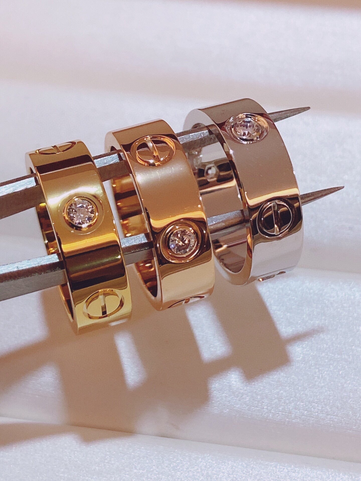 [⭐Luxery]Three-Diamond Ring