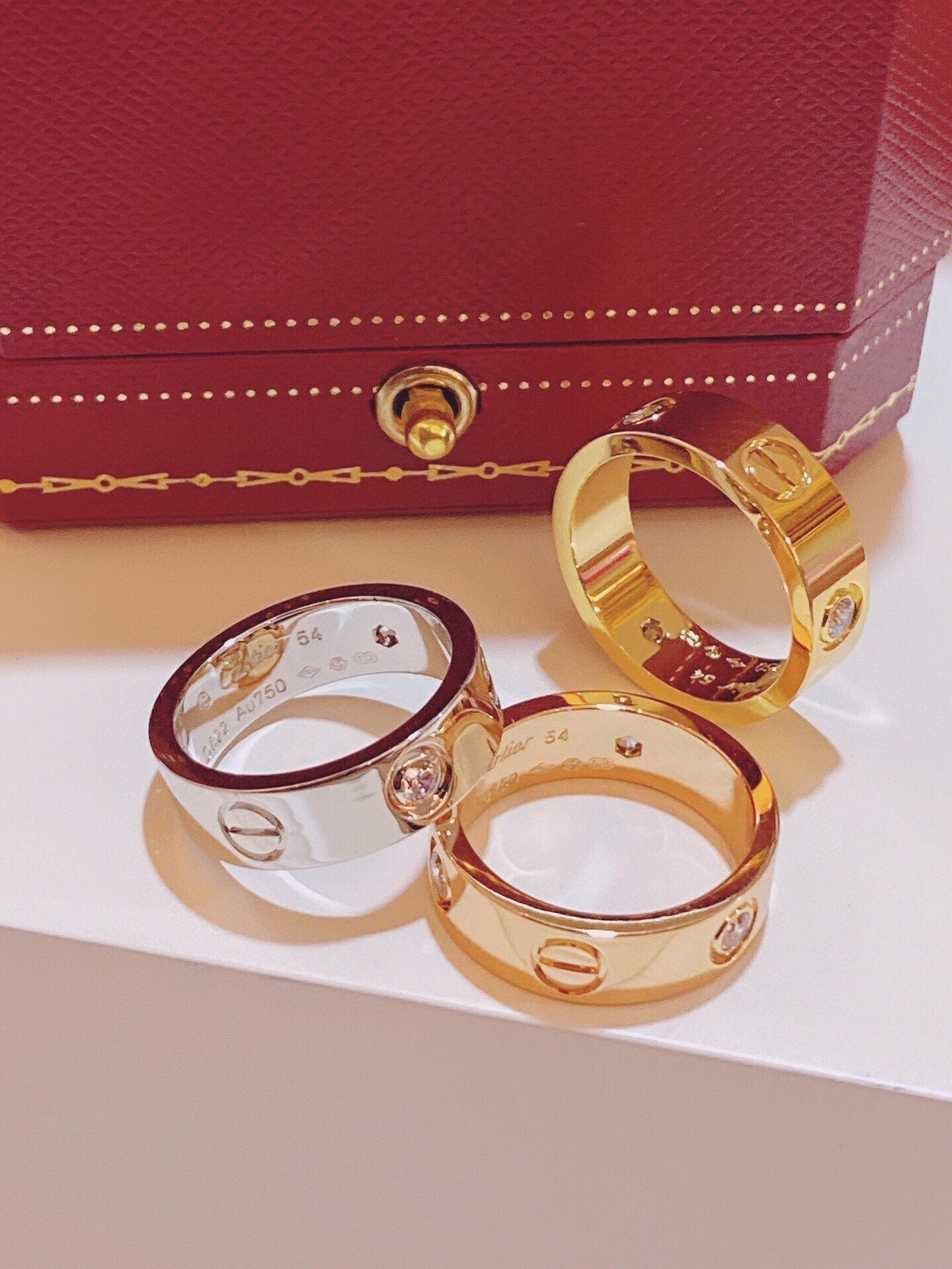 [⭐Luxery]Three-Diamond Ring