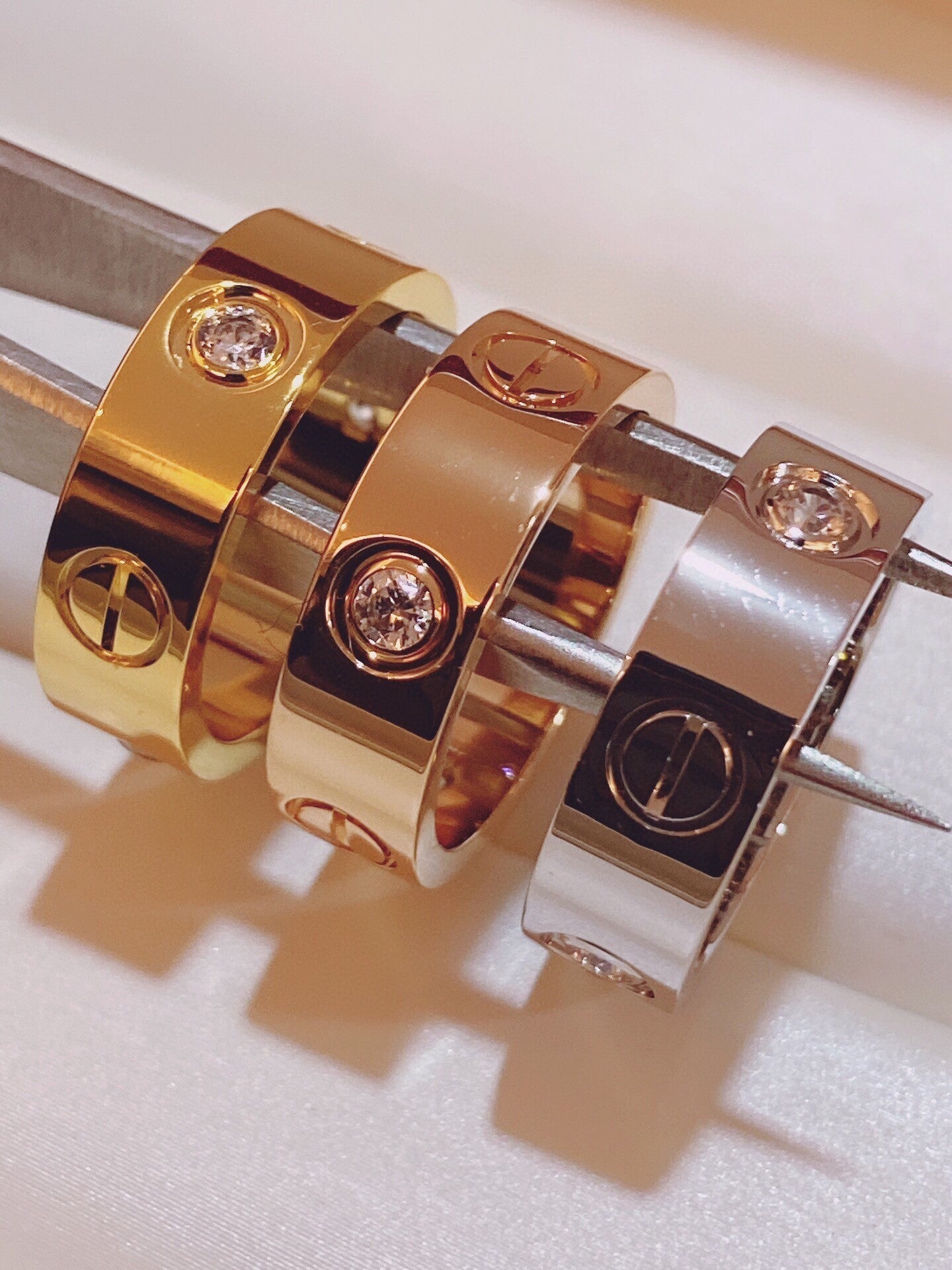 [⭐Luxery]Three-Diamond Ring
