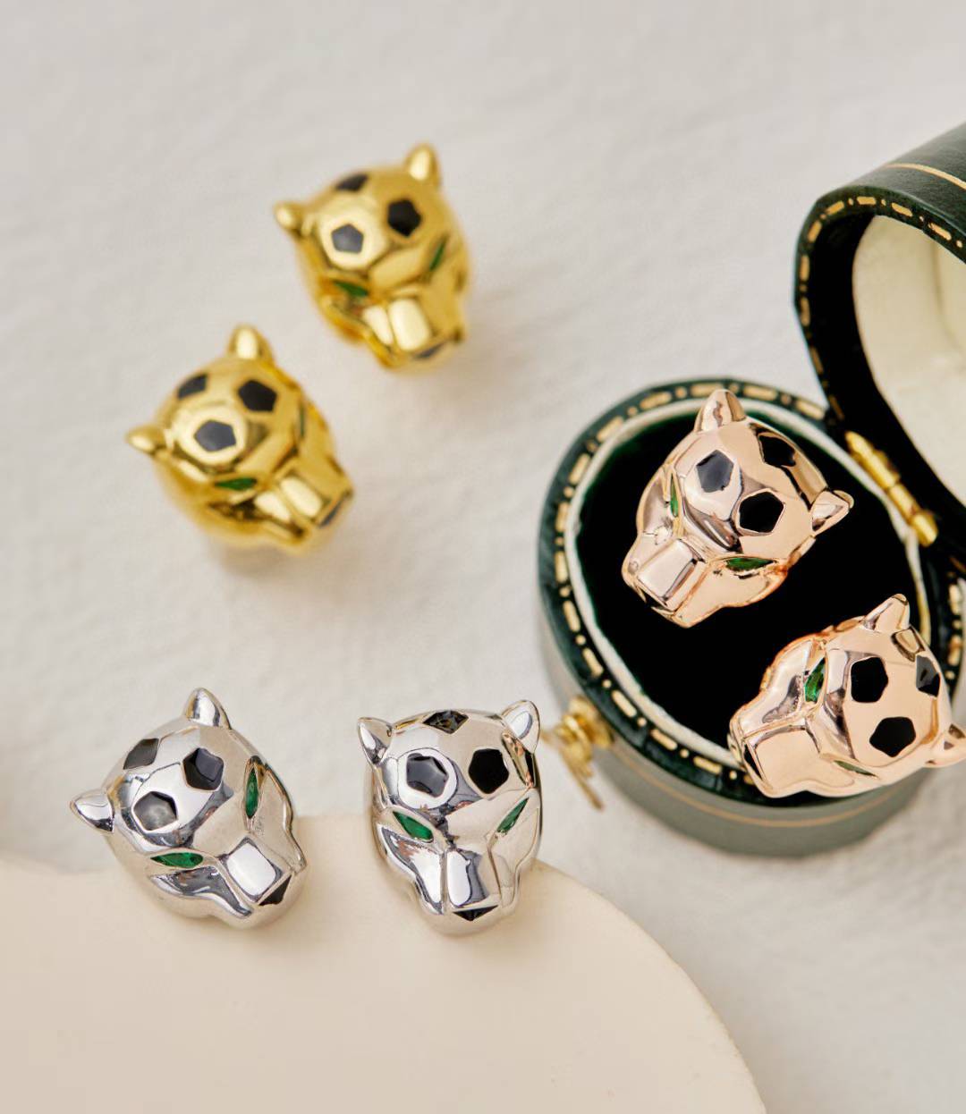 [⭐Luxery]CHRRTAH-PRINT STUD EARRINGS, THREE COLORS