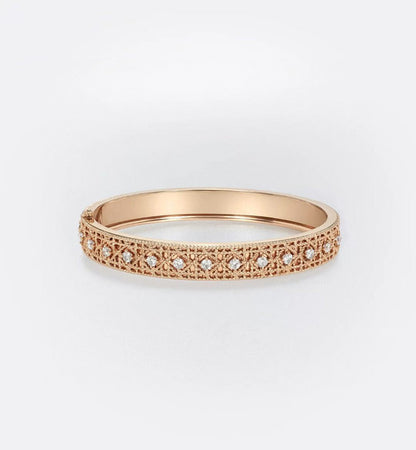[⭐Luxery]2026 WOVEN-PATTERN BRACELET SET WITH FULL DIAMOND INLAY THREE-COLORS