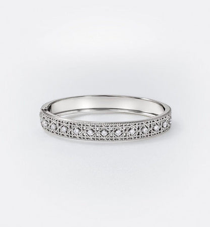 [⭐Luxery]2026 WOVEN-PATTERN BRACELET SET WITH FULL DIAMOND INLAY THREE-COLORS