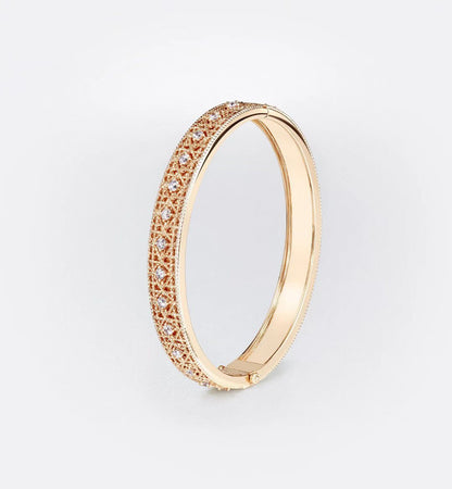 [⭐Luxery]2026 WOVEN-PATTERN BRACELET SET WITH FULL DIAMOND INLAY THREE-COLORS