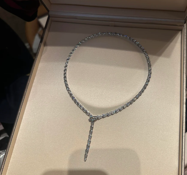 [⭐Luxery]NEW！SERPENT DIAMOND NECKLACE