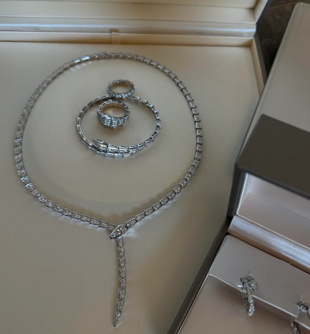 [⭐Luxery]NEW！SERPENT DIAMOND NECKLACE
