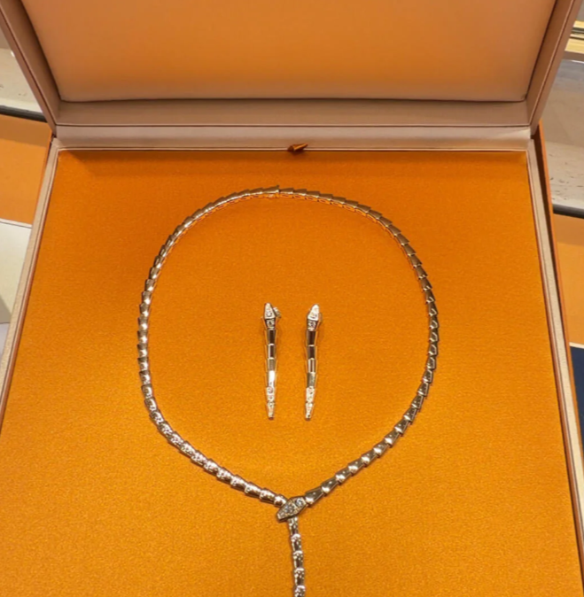 [⭐Luxery]NEW！SERPENT DIAMOND NECKLACE