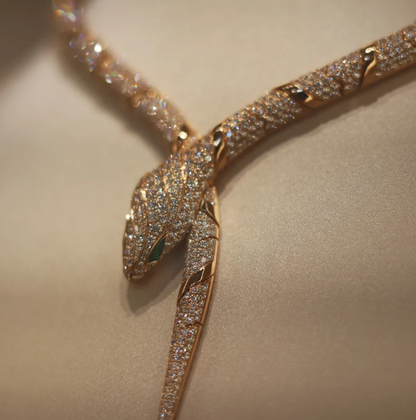 [⭐Luxery]HAUTE COUTURE GOLD SERPENTI NECKLACE