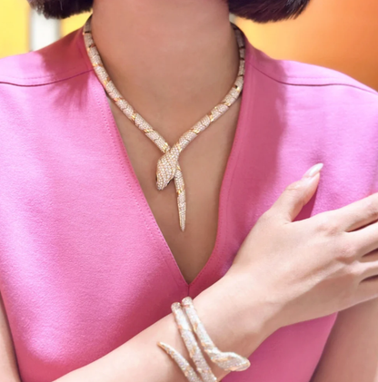 [⭐Luxery]HAUTE COUTURE GOLD SERPENTI NECKLACE