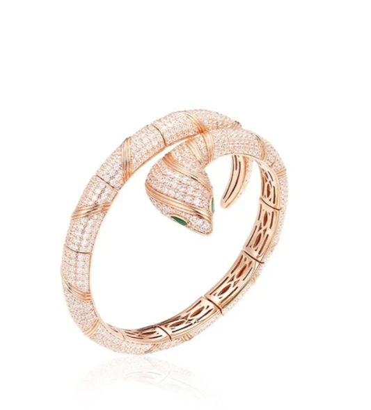 [⭐Luxery]HAUTE COUTURE GOLD SERPENTI BRACELET