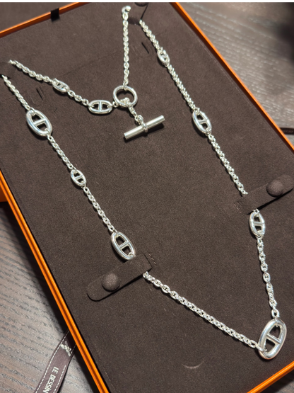 [⭐Luxery]Classic Silver Sweater Chain