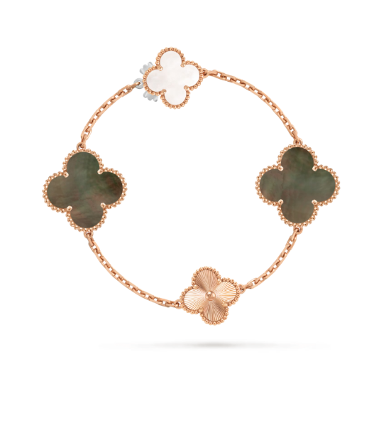 [⭐Luxery]DETACHABLE CLOVER 15(11+4) FLOWER SILVER NECKLACE SET