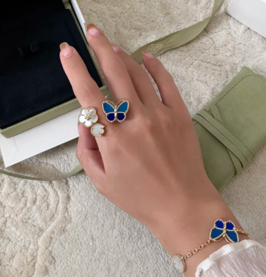 [⭐Luxery]2026 NEW TWIN BUTTERFLY LUCKY RING