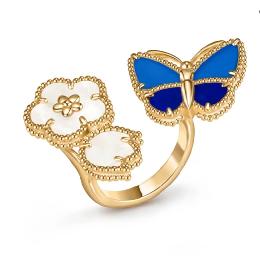 [⭐Luxery]2026 NEW TWIN BUTTERFLY LUCKY RING