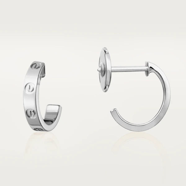[⭐Luxery]LOVE EARRINGS 2.65MM SILVER