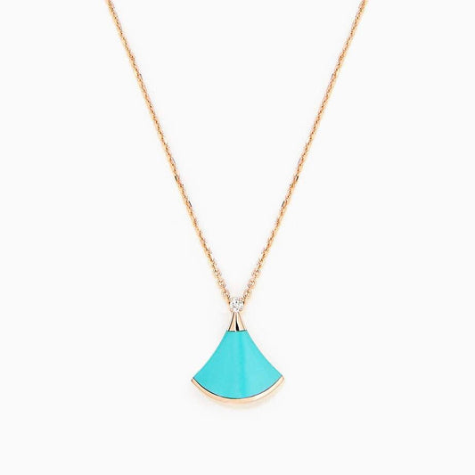 [⭐Luxery]DREAM NECKLACE TURQUOISE PINK GOLD