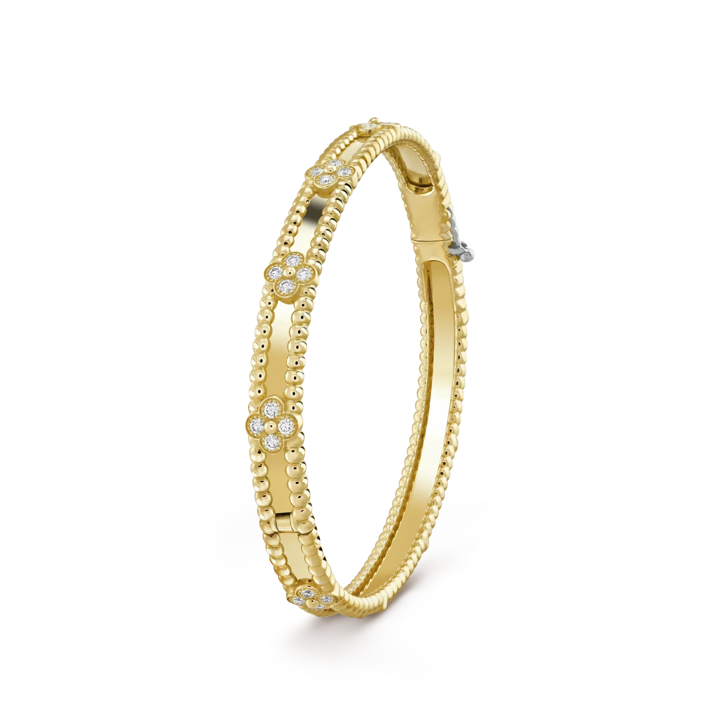 [⭐Luxery]CLOVER BRACELET 4MM DIAMONDS