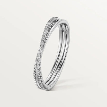 [⭐Luxery]ETINCELLE HALF-PAVED DIAMOND BRACELET