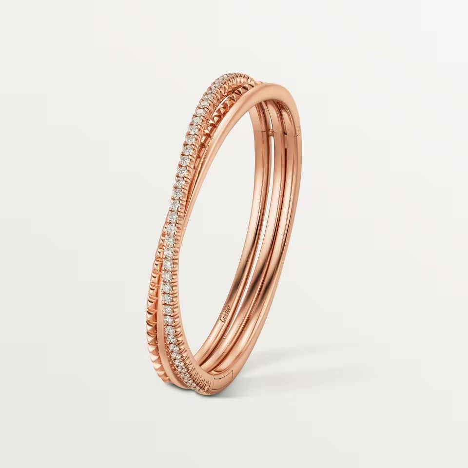 [⭐Luxery]ETINCELLE HALF-PAVED DIAMOND BRACELET