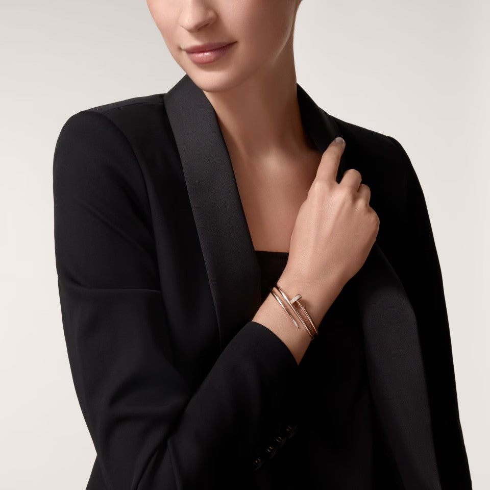 [⭐Luxery]JUSTE BRACELET 3.5MM DOUBLE ROW DIAMOND