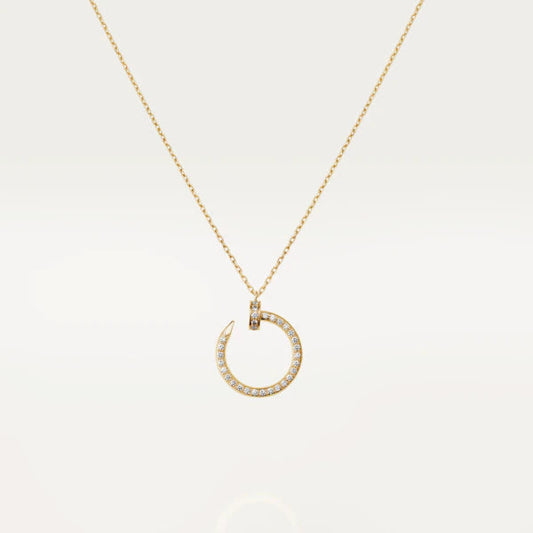 [⭐Luxery]JUSTE NECKLACE GOLD DIAMONDS