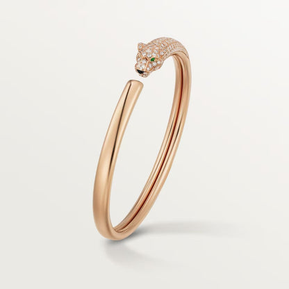 [⭐Luxery]PANTHERE HALF DIAMOND OPEN BRACELET