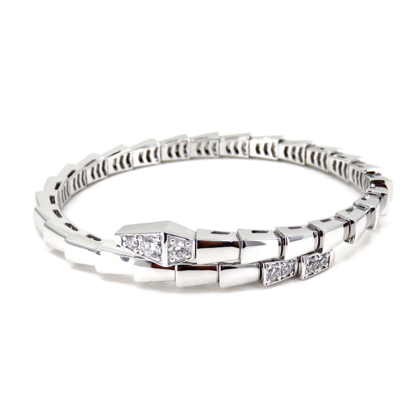 [⭐Luxery]SERPENTI BRACELET DIAMONDS SILVER
