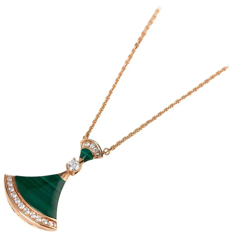 [⭐Luxery]DREAM NECKLACE MALACHITE DIAMOND