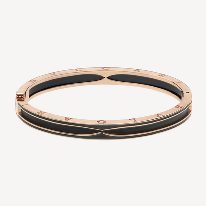[⭐Luxery]ZERO 1 PINK GOLD WITH MATTE BLACK CERAMIC BRACELET