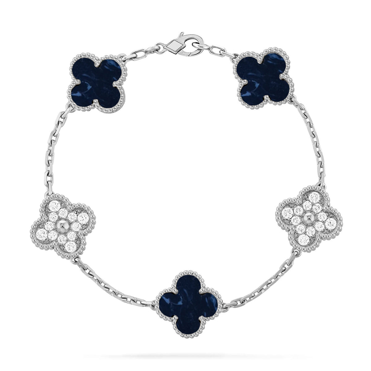 [⭐Luxery]CLOVER 5 MOTIF PIETERSITE BRACELET COLLECTION