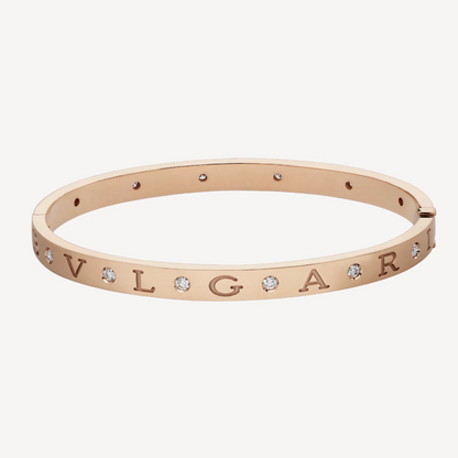[⭐Luxery]ZERO 1 PINK GOLD 12 DIAMONDS BRACELET