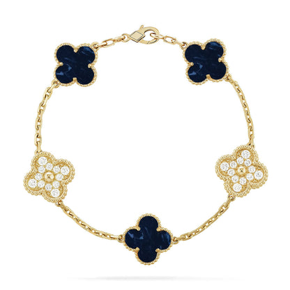 [⭐Luxery]CLOVER 5 MOTIF PIETERSITE BRACELET COLLECTION