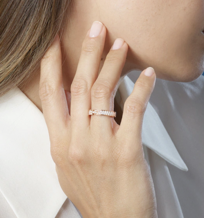 [⭐Luxery]ALLIANCE LIENS VIDENCE PAVED DIAMOND 4MM RING