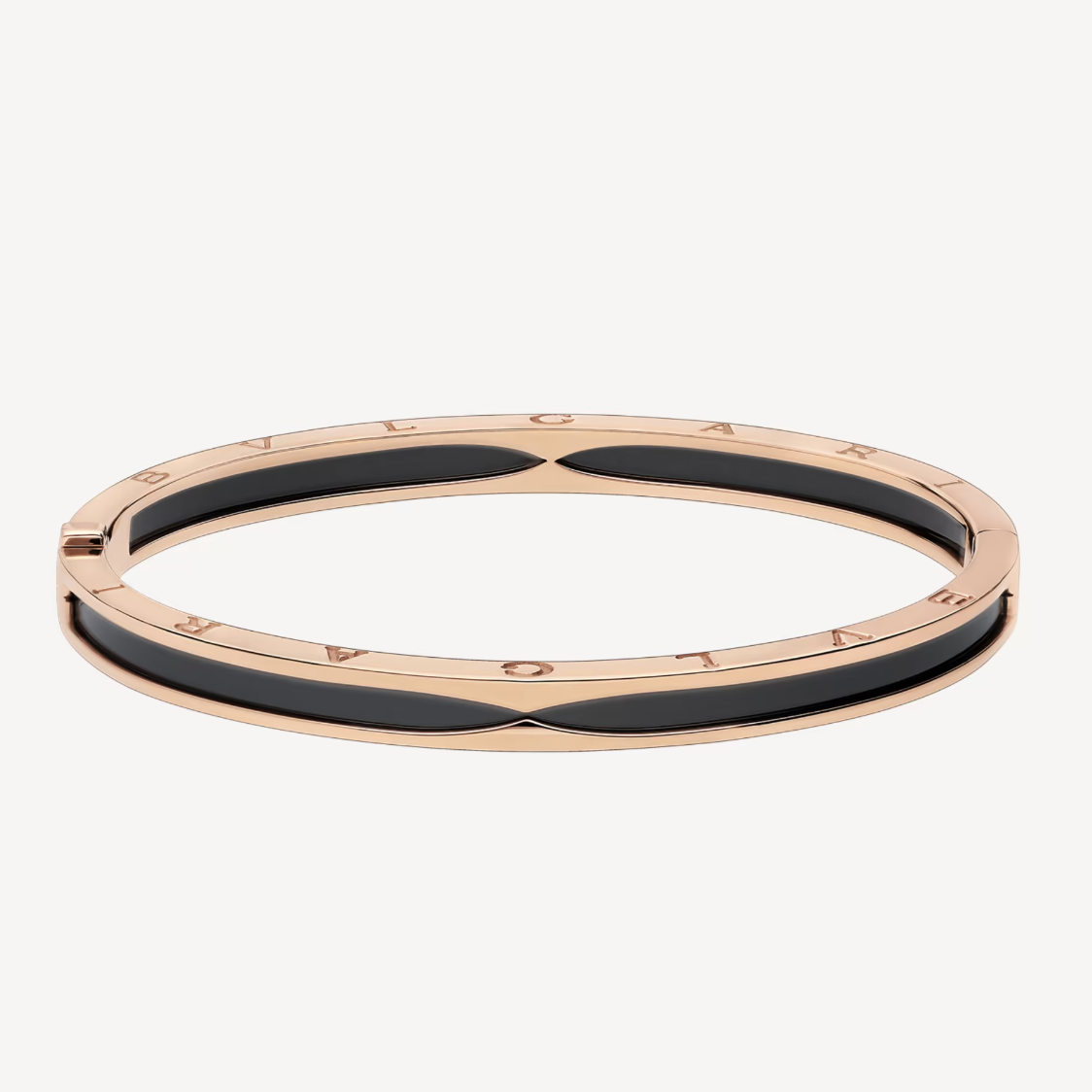 [⭐Luxery]ZERO 1 PINK GOLD WITH BLACK CERAMIC BRACELET
