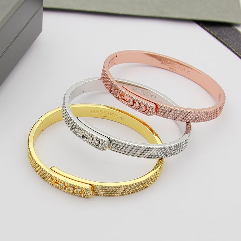 [⭐Luxery]Move Noa Full Pavé Diamond Bangle Bracelet