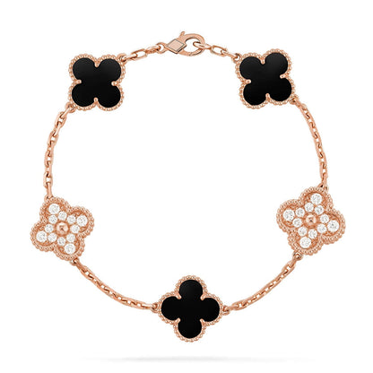 [⭐Luxery] CLOVER 5 MOTIF ONYXS BRACELET COLLECTION