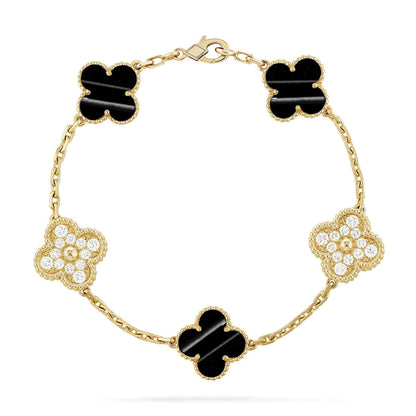 [⭐Luxery] CLOVER 5 MOTIF PULSAR STONE BRACELET COLLECTION