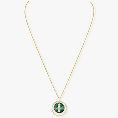 [⭐Luxery]Demo MOVE 3 DIAMOND MALACHITE GOLD DIAMOND NECKLACE