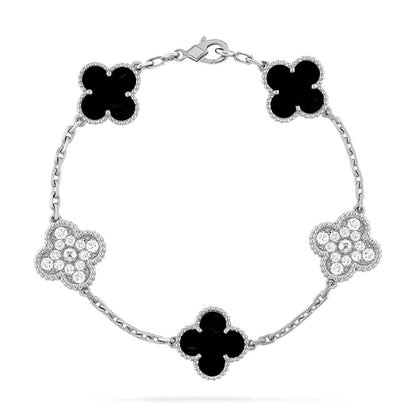 [⭐Luxery] CLOVER 5 MOTIF ONYXS BRACELET COLLECTION