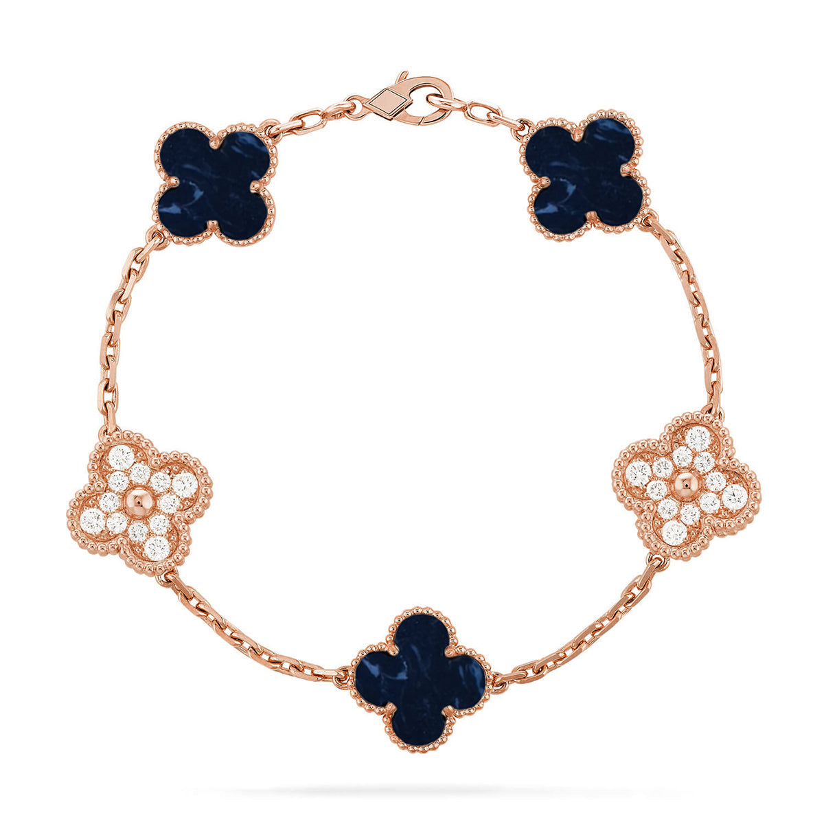 [⭐Luxery]CLOVER 5 MOTIF PIETERSITE BRACELET COLLECTION
