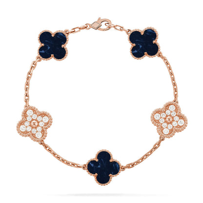 [⭐Luxery]CLOVER 5 MOTIF PIETERSITE BRACELET COLLECTION