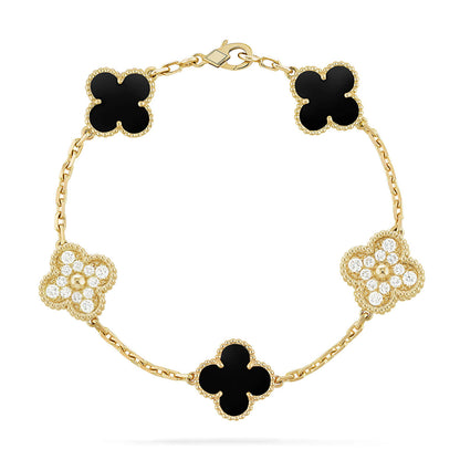 [⭐Luxery] CLOVER 5 MOTIF ONYXS BRACELET COLLECTION