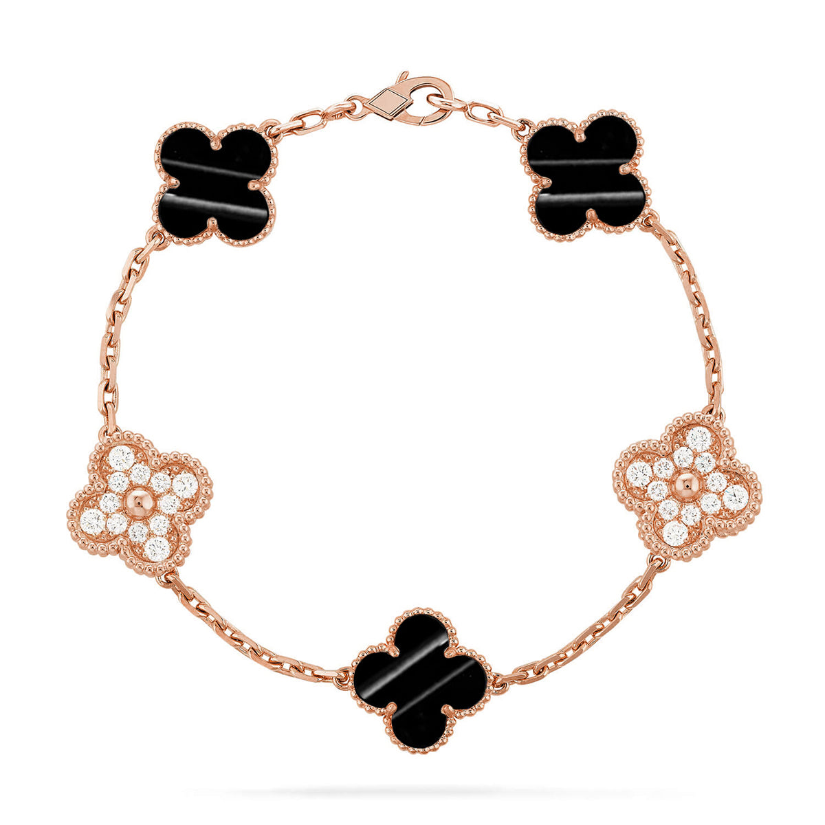 [⭐Luxery] CLOVER 5 MOTIF PULSAR STONE BRACELET COLLECTION