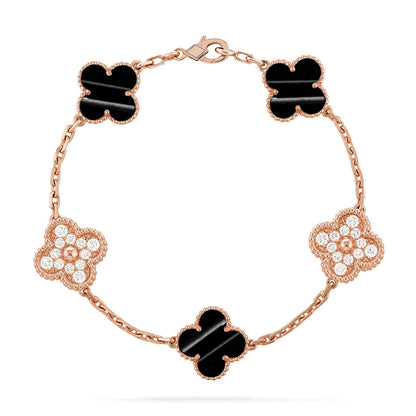 [⭐Luxery] CLOVER 5 MOTIF PULSAR STONE BRACELET COLLECTION