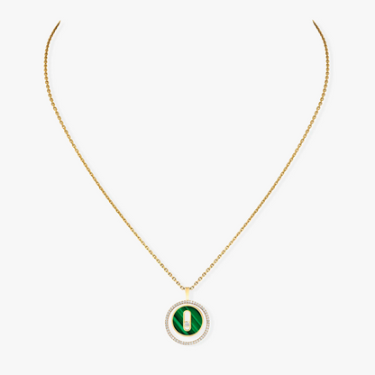 [⭐Luxery]Demo MOVE 1 DIAMOND MALACHITE GOLD DIAMOND NECKLACE