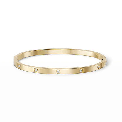 [⭐Luxery]LOVE BRACELET 3.65MM 10 DIAMONDS