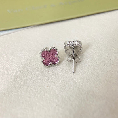 [⭐Luxery]2026 NEW MINI CLOVER 1 MOTIF  BUBBLE PINK ENAMEL