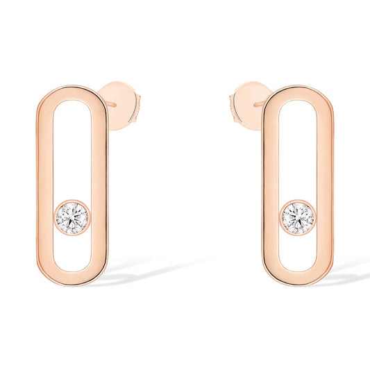 [⭐Luxery]MOVE UNO SMALL 1 DIAMOND EARRINGS